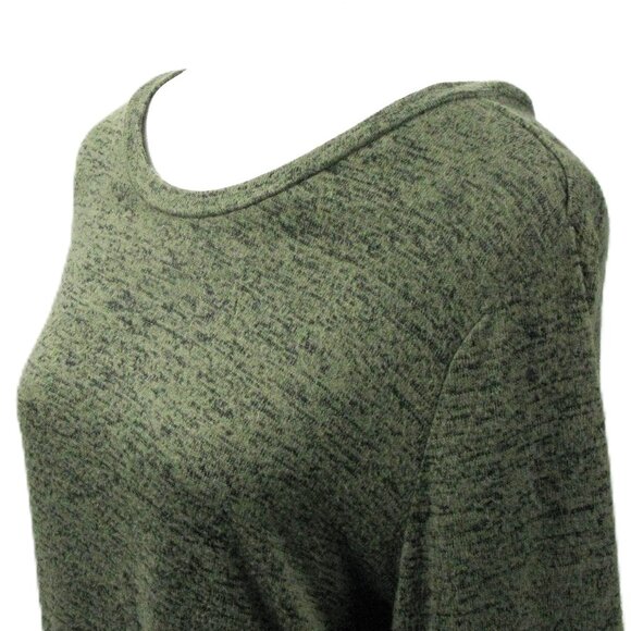 Time and Tru Green 3/4 Floral Embroidered Sleeve Knit Top Size Large - Picture 2 of 6